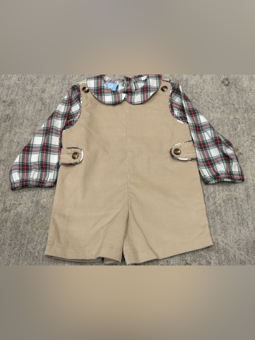 Plaid Jon Jon set